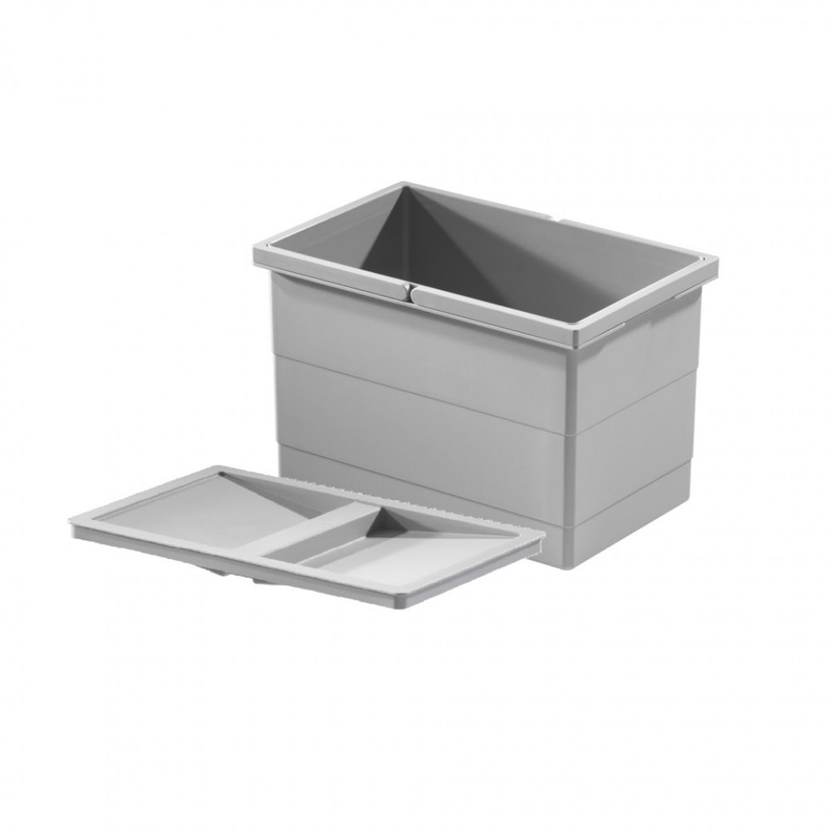 HAILO - Balde con Tapa 14 Lt HAILO Gris