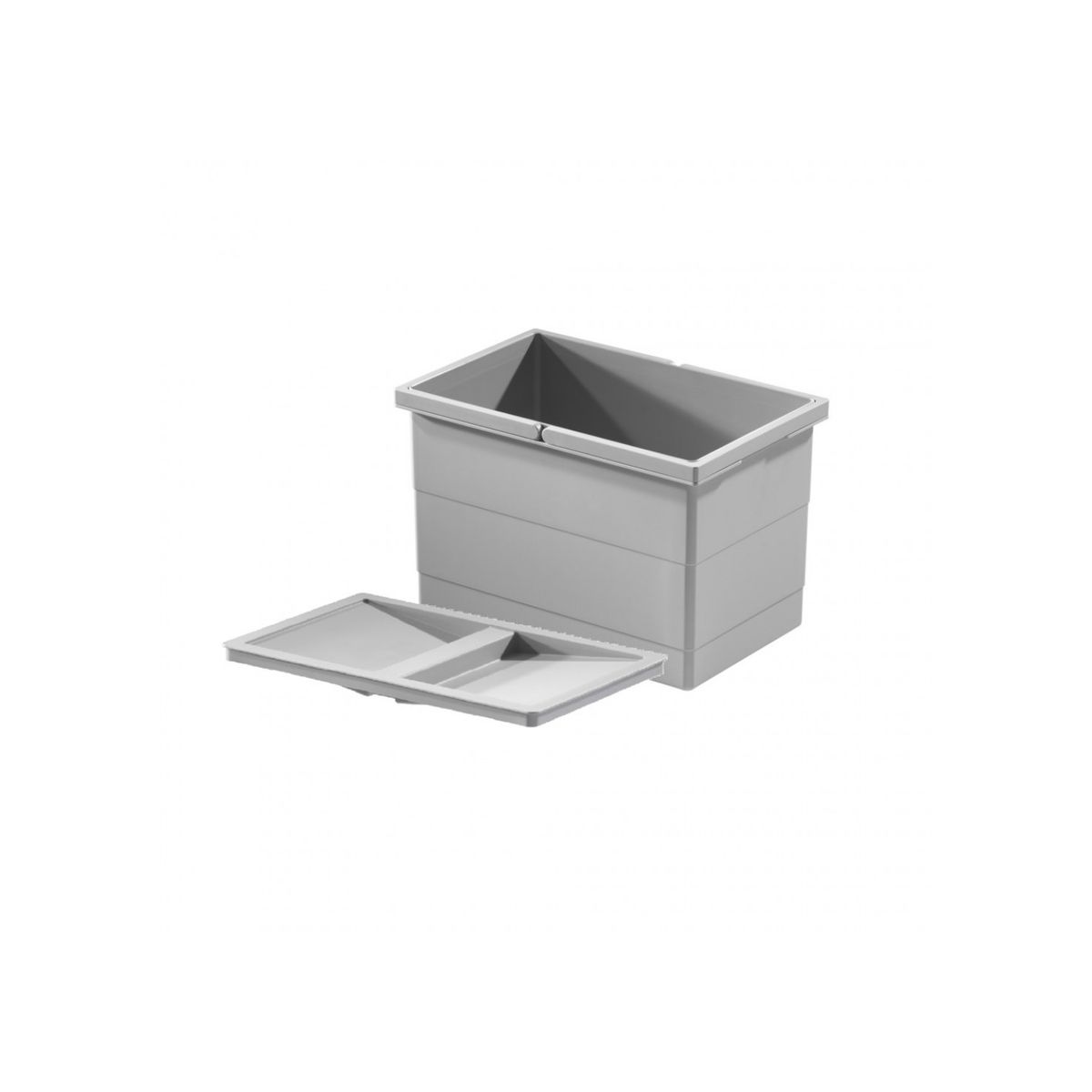 HAILO - Balde con Tapa 14 Lt HAILO Gris