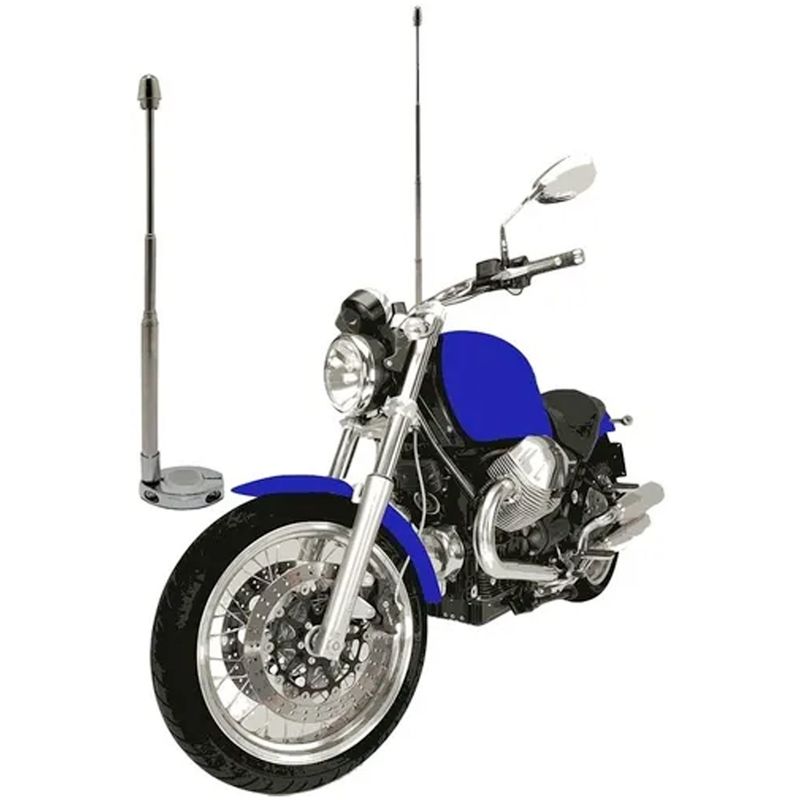 ESHOPANGIE - Antena De Seguridad Corta Hilo Curado Para Motos