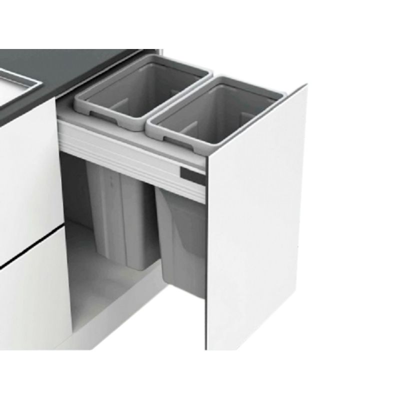 HAILO - Basurero Fijo al Frente HAILO 2x29 Lts 400mm