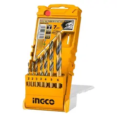 INGCO - Juego Brocas Para Metal 7 Piezas