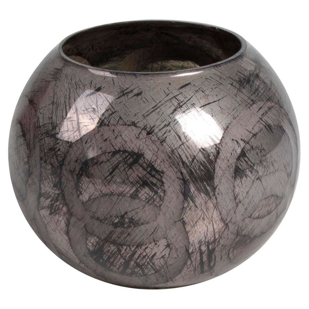 MALLORCA - Portavela Decorativo Greta Grafito Grande