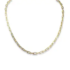 ANDREA COGGIOLA JOYAS - Cadena Eslabón Enchapada Oro 18K