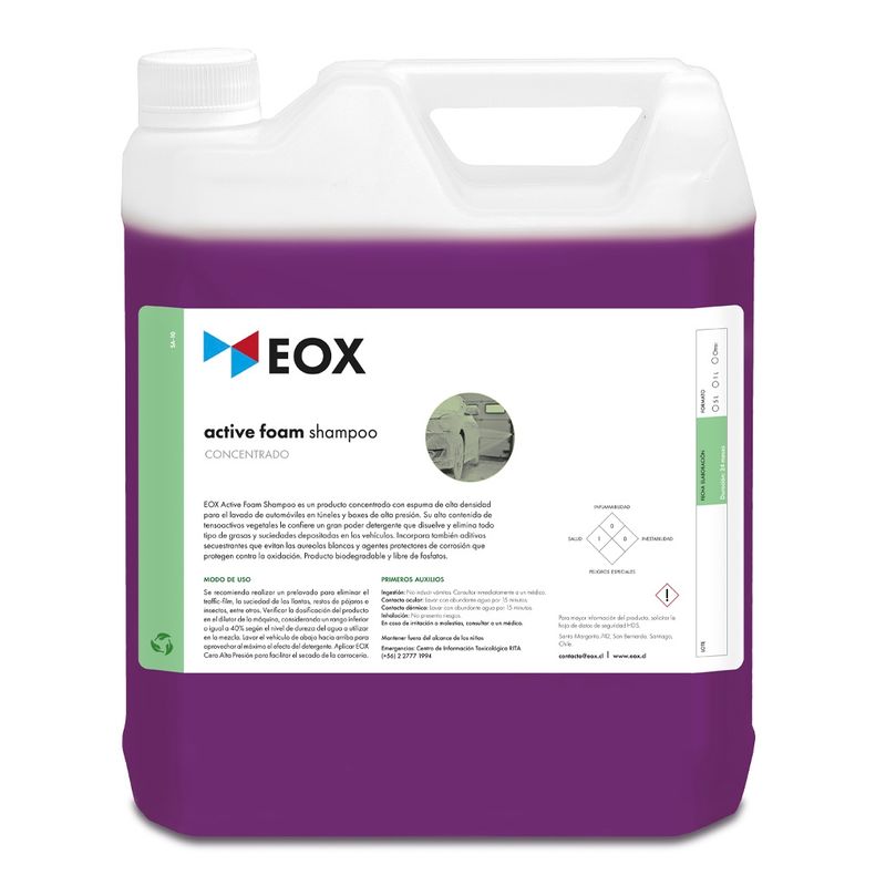 GENERICO - Shampoo Automotriz Espuma Alta Densidad Eox Active Foam 5 L