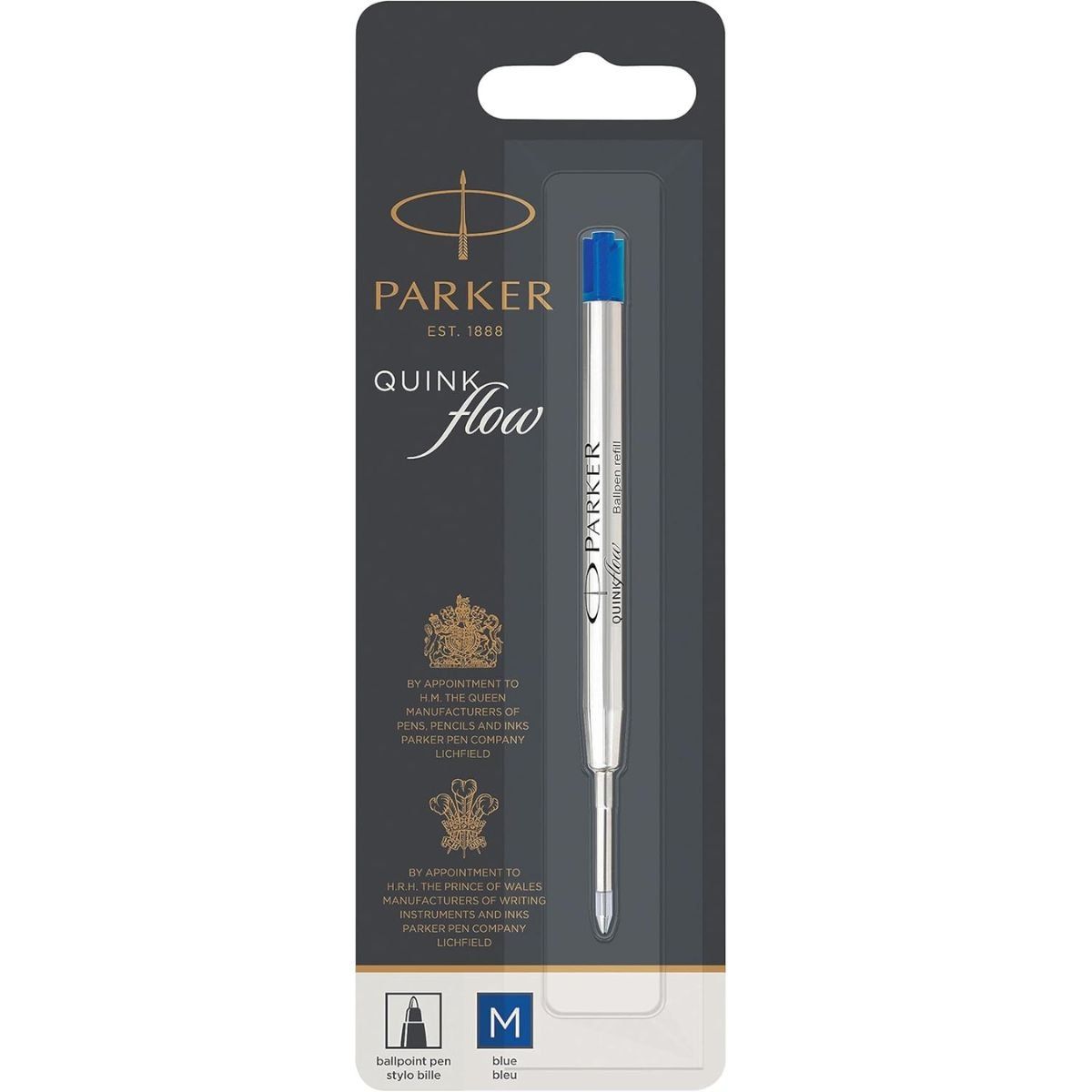 PARKER - Repuesto De Bolígrafo Quinkflow Azul 1.0 Parker