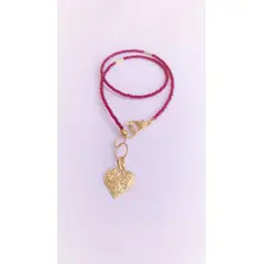 GAB JOYAS - COLLAR CRISTALES BURDEO ACCESORIOS BAÑO ORO AMARILLO