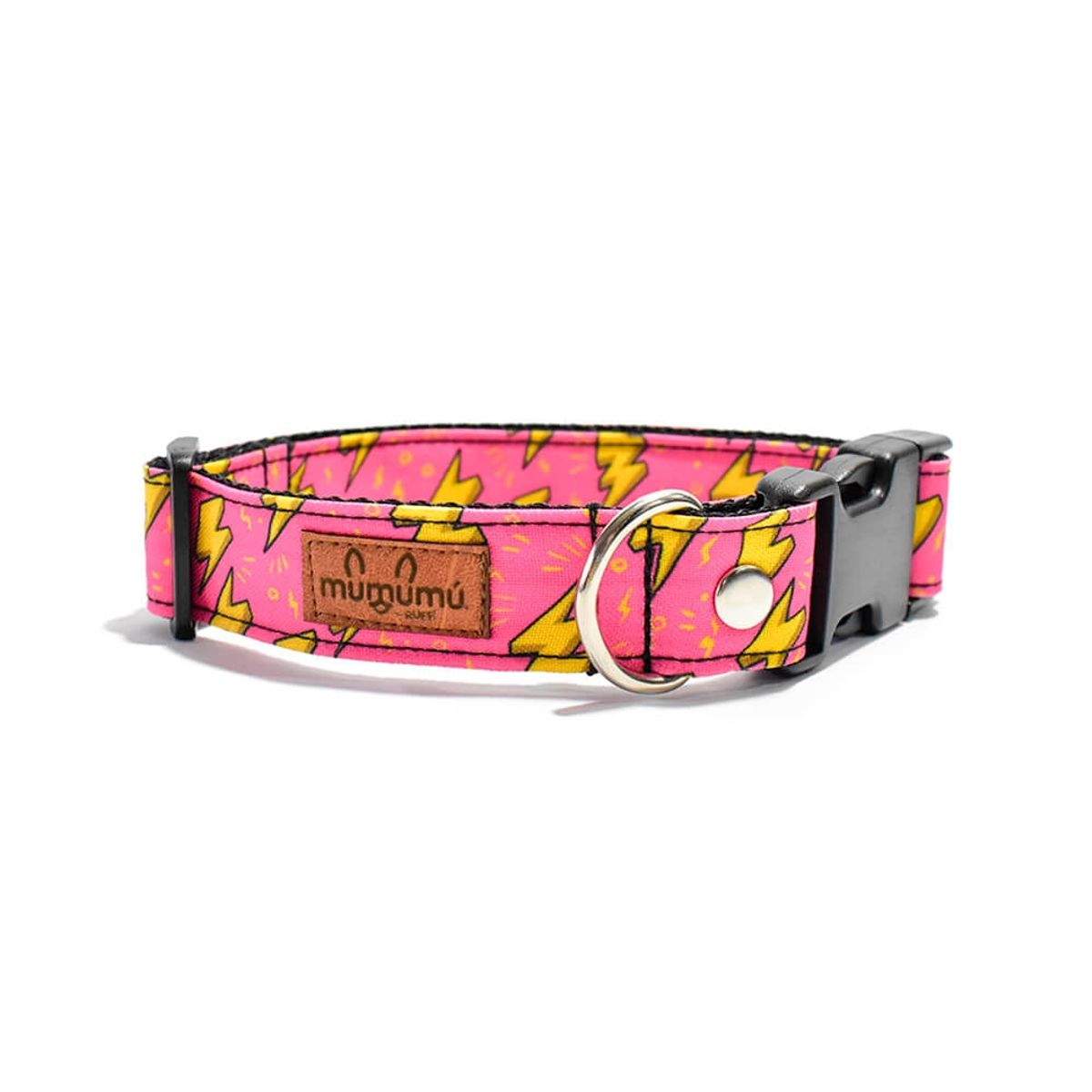 MUMUMU RUFF - Collar para mascotas FLASH O ROSA XXS
