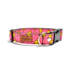 MUMUMU RUFF - Collar para mascotas FLASH O ROSA XXS