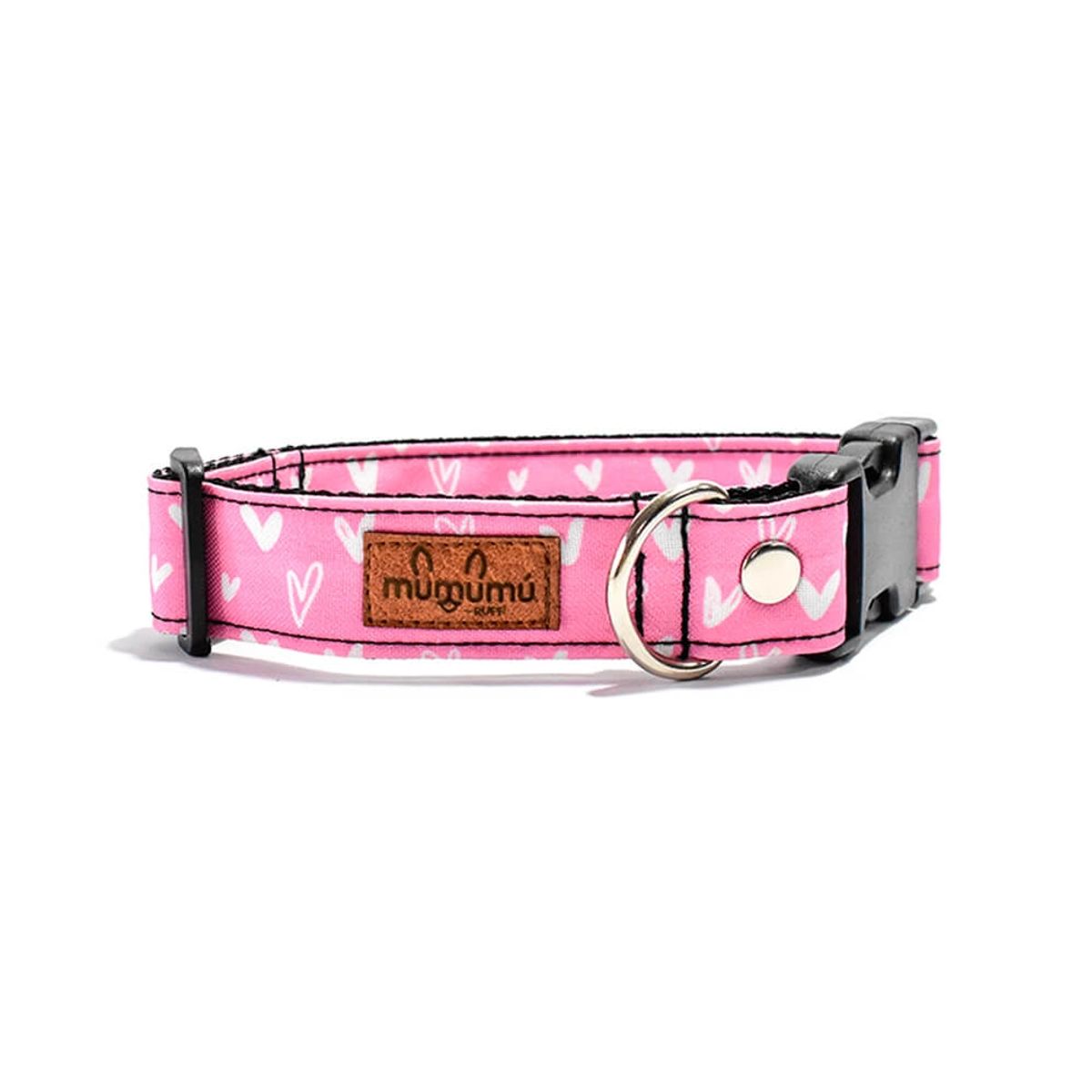 MUMUMU RUFF - Collar para mascotas CRUSH PINK XXS