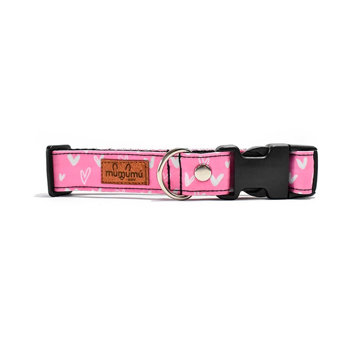 MUMUMU RUFF - Collar para mascotas CRUSH PINK XXS