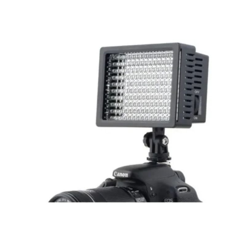 ESHOPANGIE - Foco Led 160 Luces Flash Cámara Videograbadora + 2 Filtros