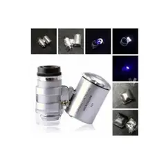 ESHOPANGIE - Microscopio Lupa De Bolsillo Luz Leduv 60x