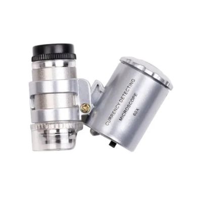 Imagen 2 del producto Microscopio Lupa De Bolsillo Luz Leduv 60x