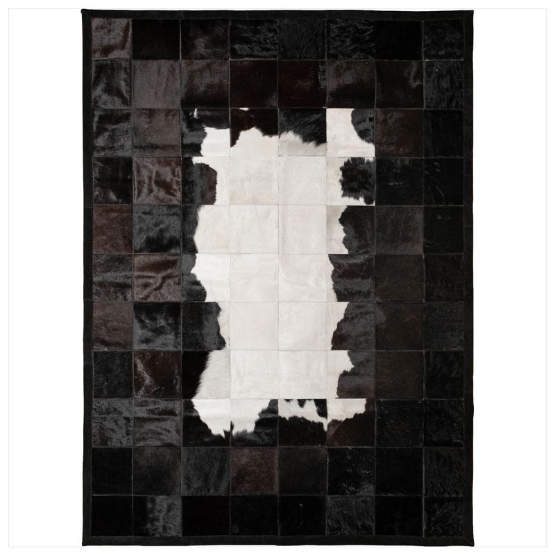 MOO HOGAR - Alfombra Cuero Natural 200 X 280cm Diseño 20X20cm