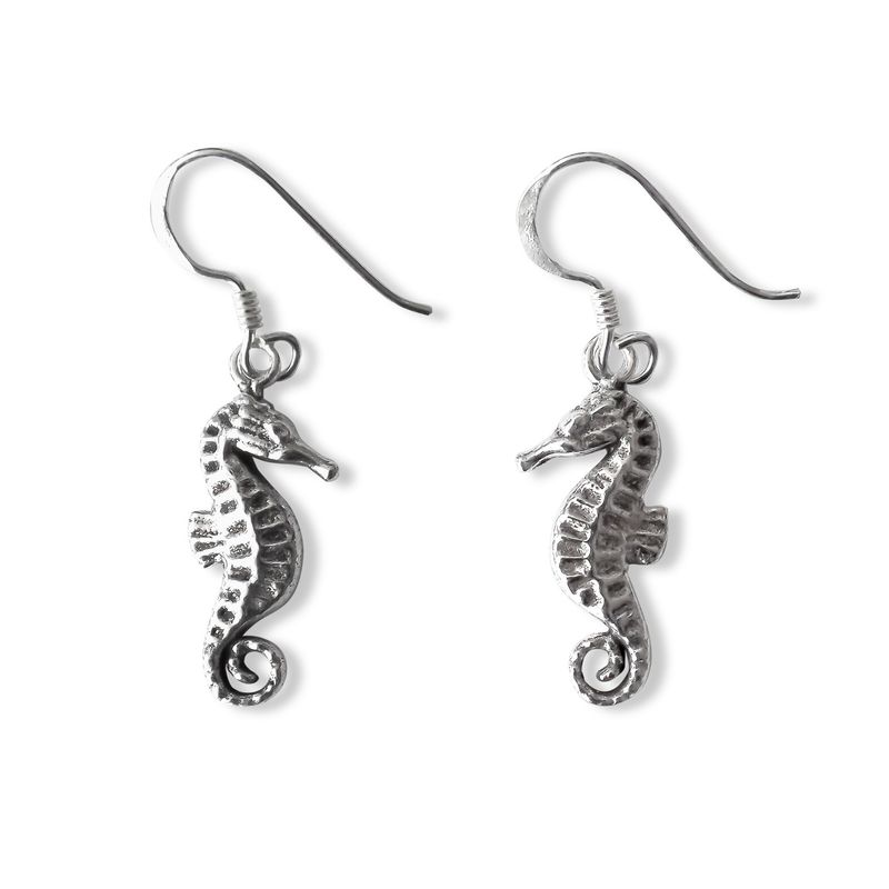 ANDREA COGGIOLA JOYAS - Aros Caballo de Mar Colgantes Plata Fina 925