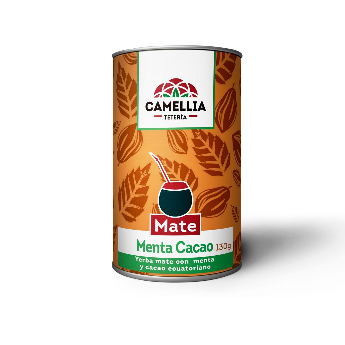 TETERIA CAMELLIA - MATE MENTA CACAO Yerba Mate con Menta Piperita y Cascarilla de Cacao