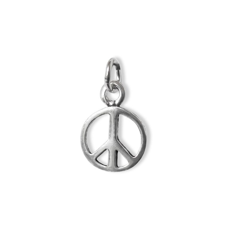 ANDREA COGGIOLA JOYAS - Colgante Símbolo Paz Mini Plata 925