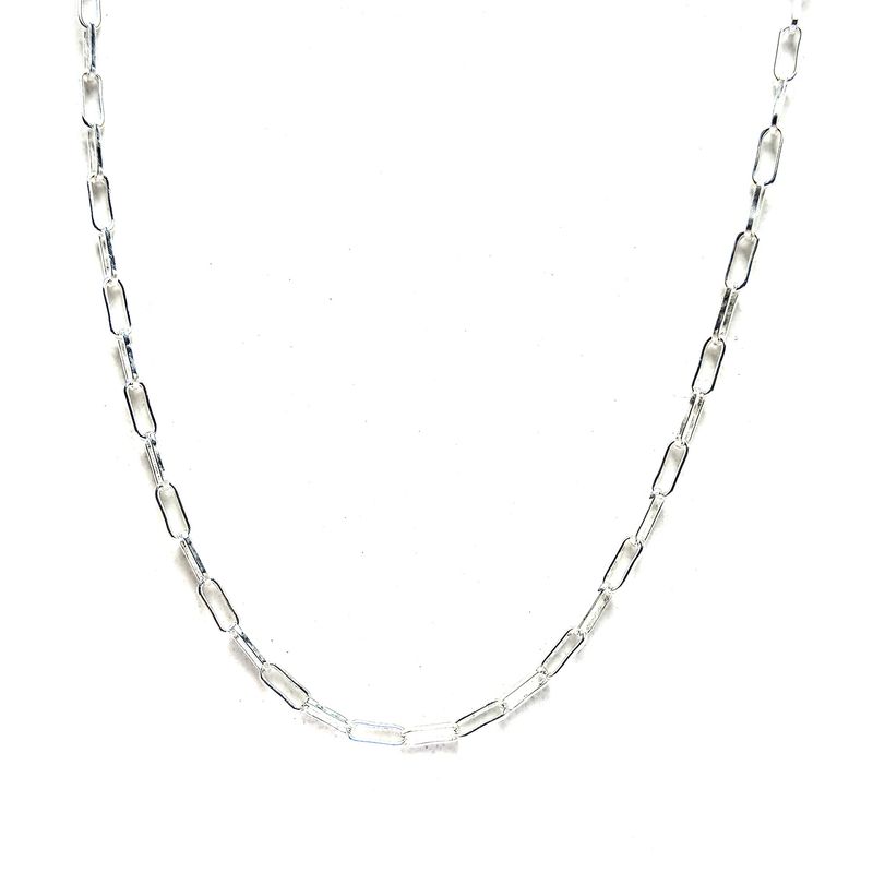 ANDREA COGGIOLA JOYAS - Cadena Eslabón Largo Plata Fina 925