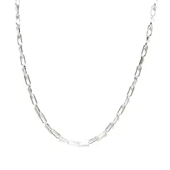 ANDREA COGGIOLA JOYAS - Cadena Eslabón Largo Plata Fina 925