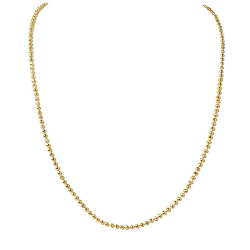 ANDREA COGGIOLA JOYAS - Cadena Bolitas Enchapada Oro 18K