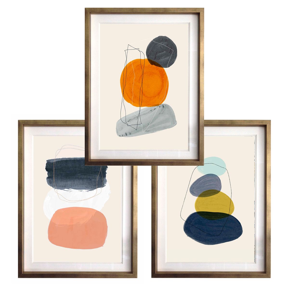 PAPEL ILUSTRADO - Mid Century Ii 50X70 Marco Dorado