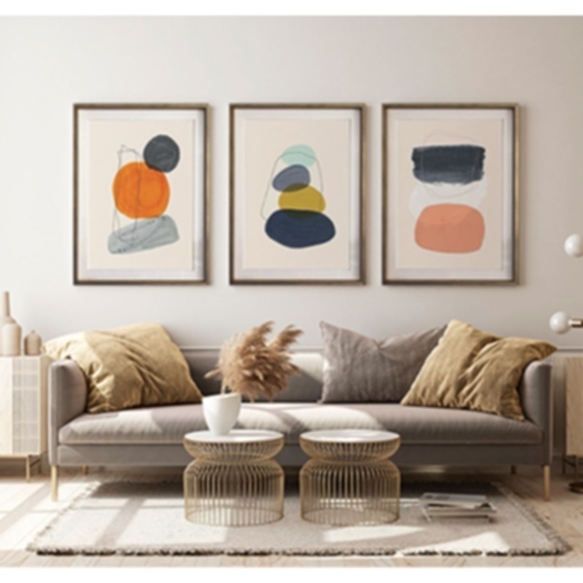 PAPEL ILUSTRADO - Mid Century Ii 50X70 Marco Dorado