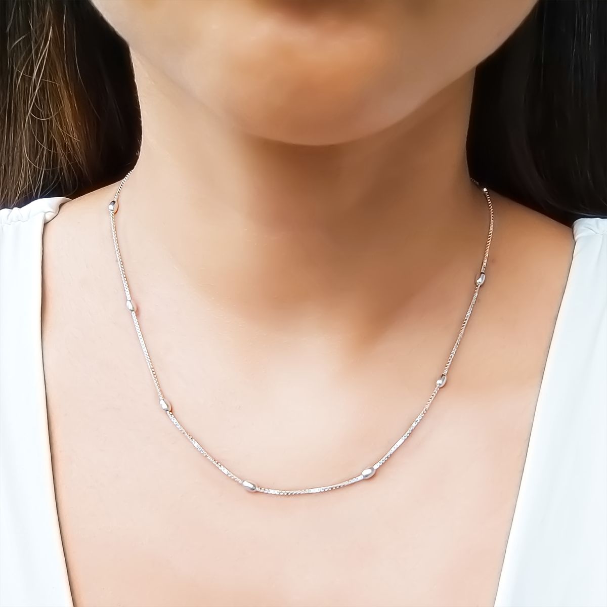 COGGIOLA - Collar Veneciana Melón Plata 925
