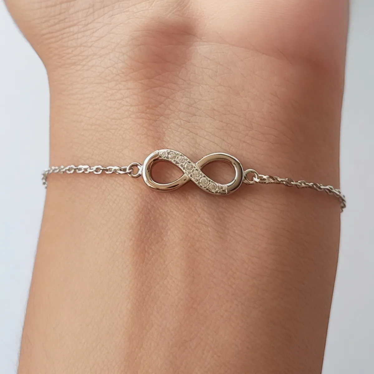 ANDREA COGGIOLA JOYAS - Pulsera Infinito Circón Plata 925