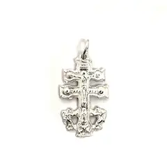 ANDREA COGGIOLA JOYAS - Colgante Cruz Caravaca Mediana Plata 925
