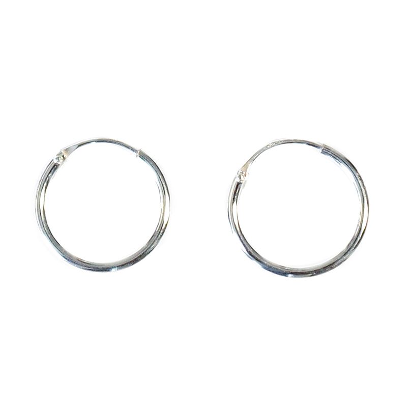 ANDREA COGGIOLA JOYAS - Aros Argolla 14mm Plata Fina 925