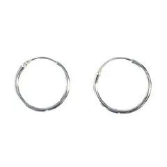 ANDREA COGGIOLA JOYAS - Aros Argolla 14mm Plata Fina 925