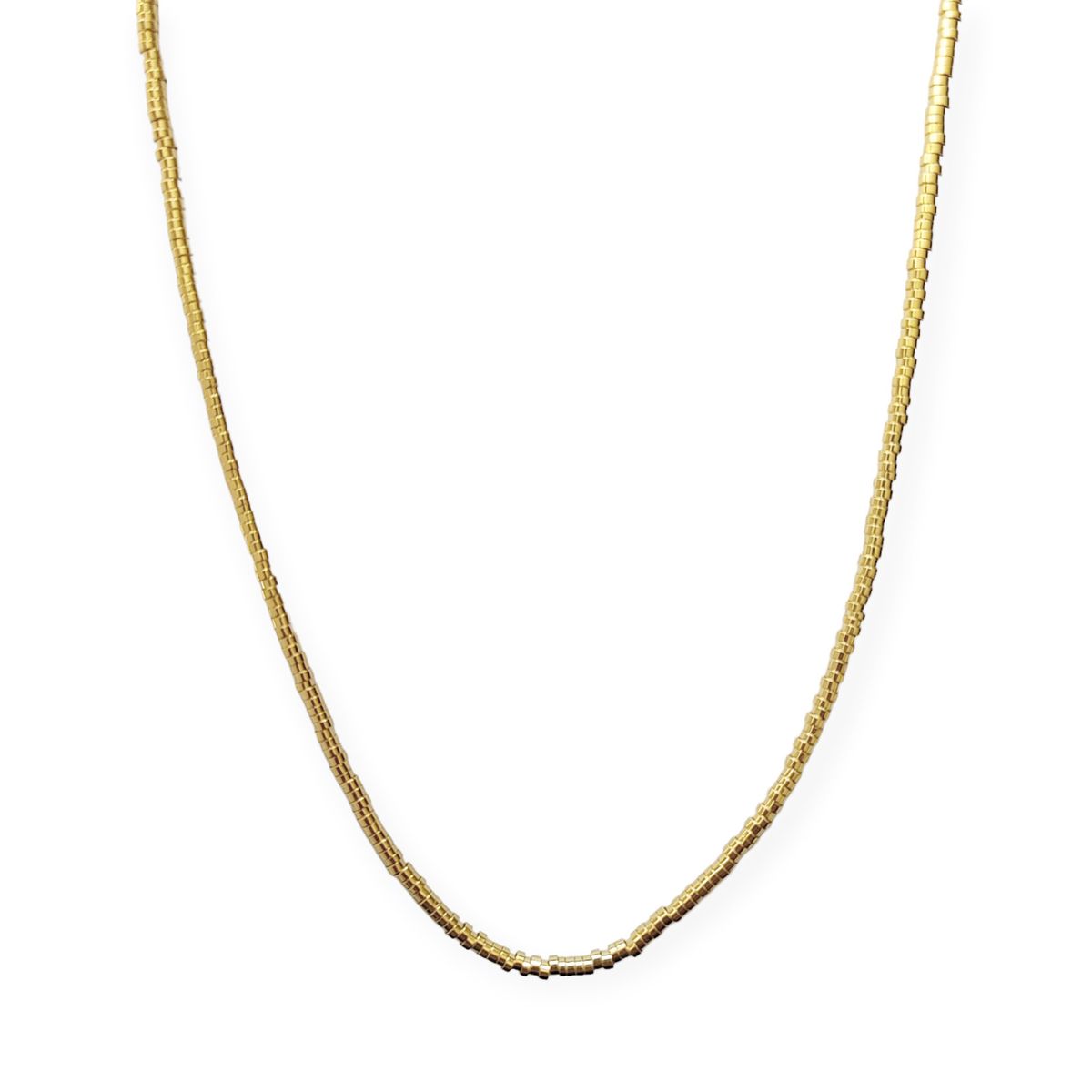 COGGIOLA - Collar Mostacillas Enchapado Oro 18K 50CM