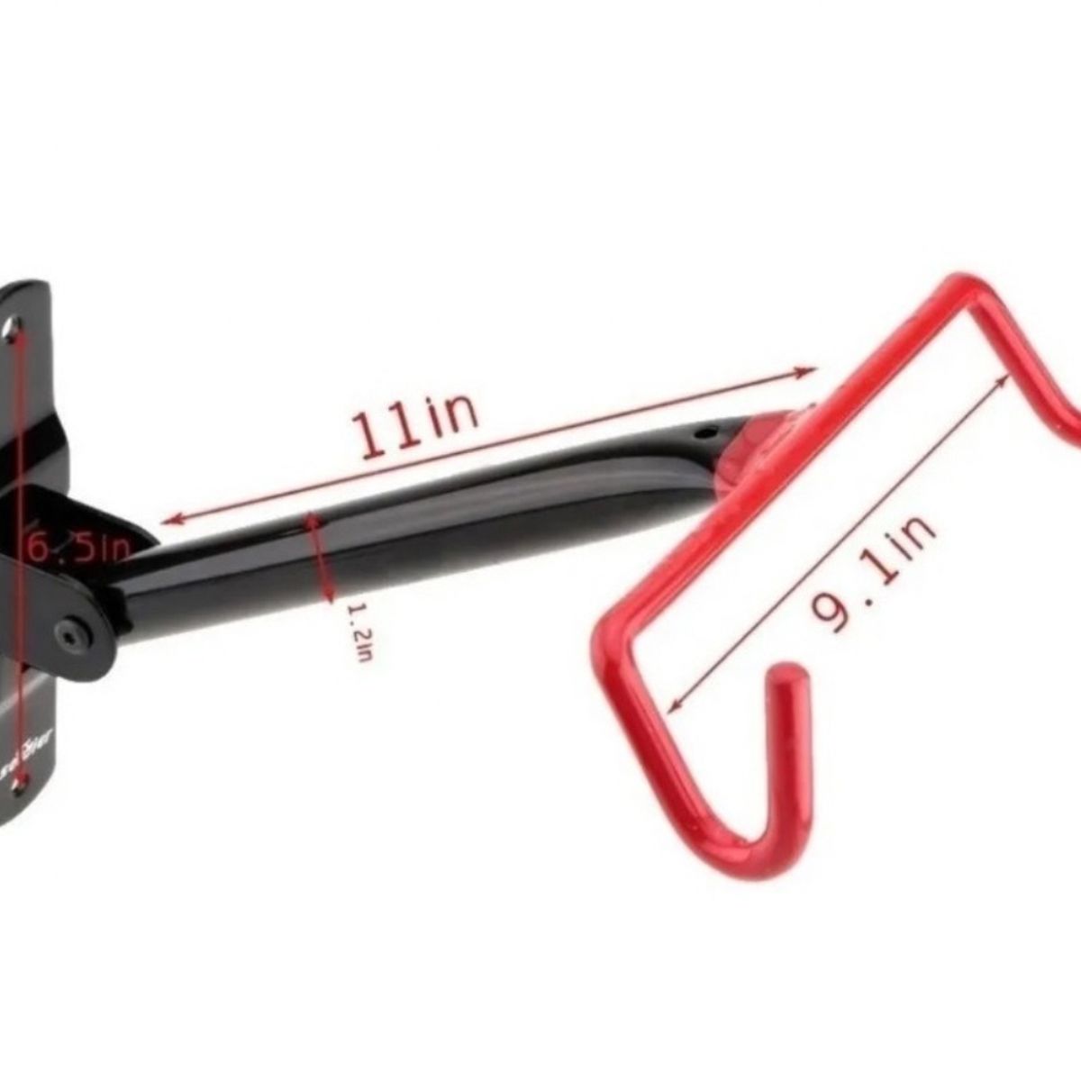 GENERICO - Soporte Colgador Con Gancho Horizontal Para Bicicleta