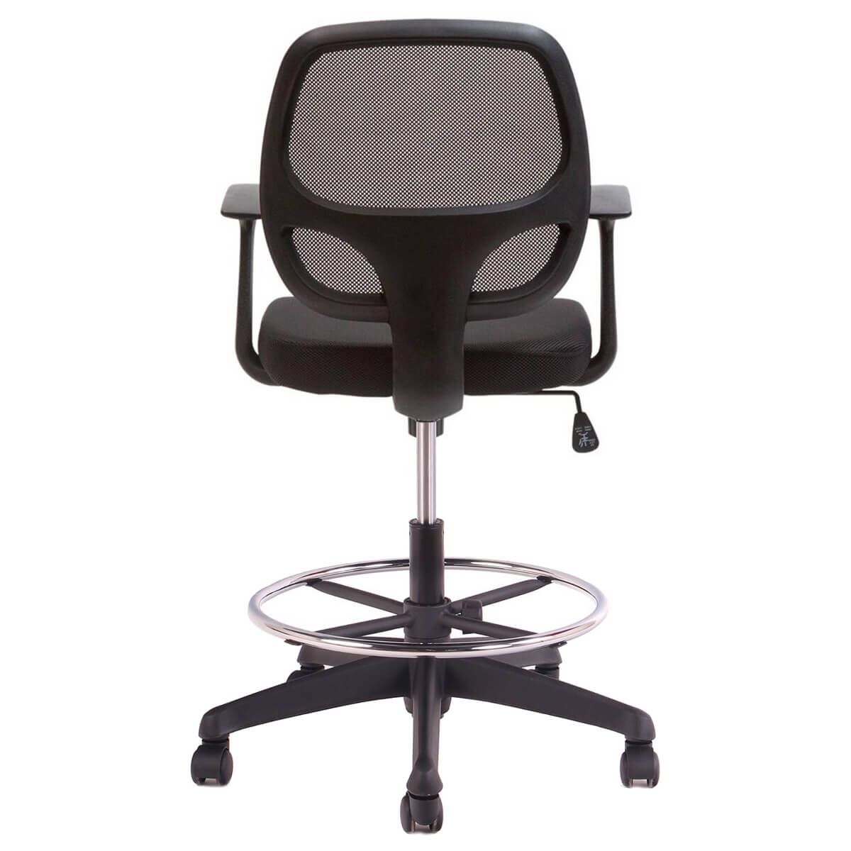 BOOKSTORE - Silla Cajero Génova con Brazos Aro Cromado