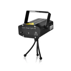 DBLUE - Luces Laser para Fiestas RGB Con Sensor Rítmico LED08 - Negro