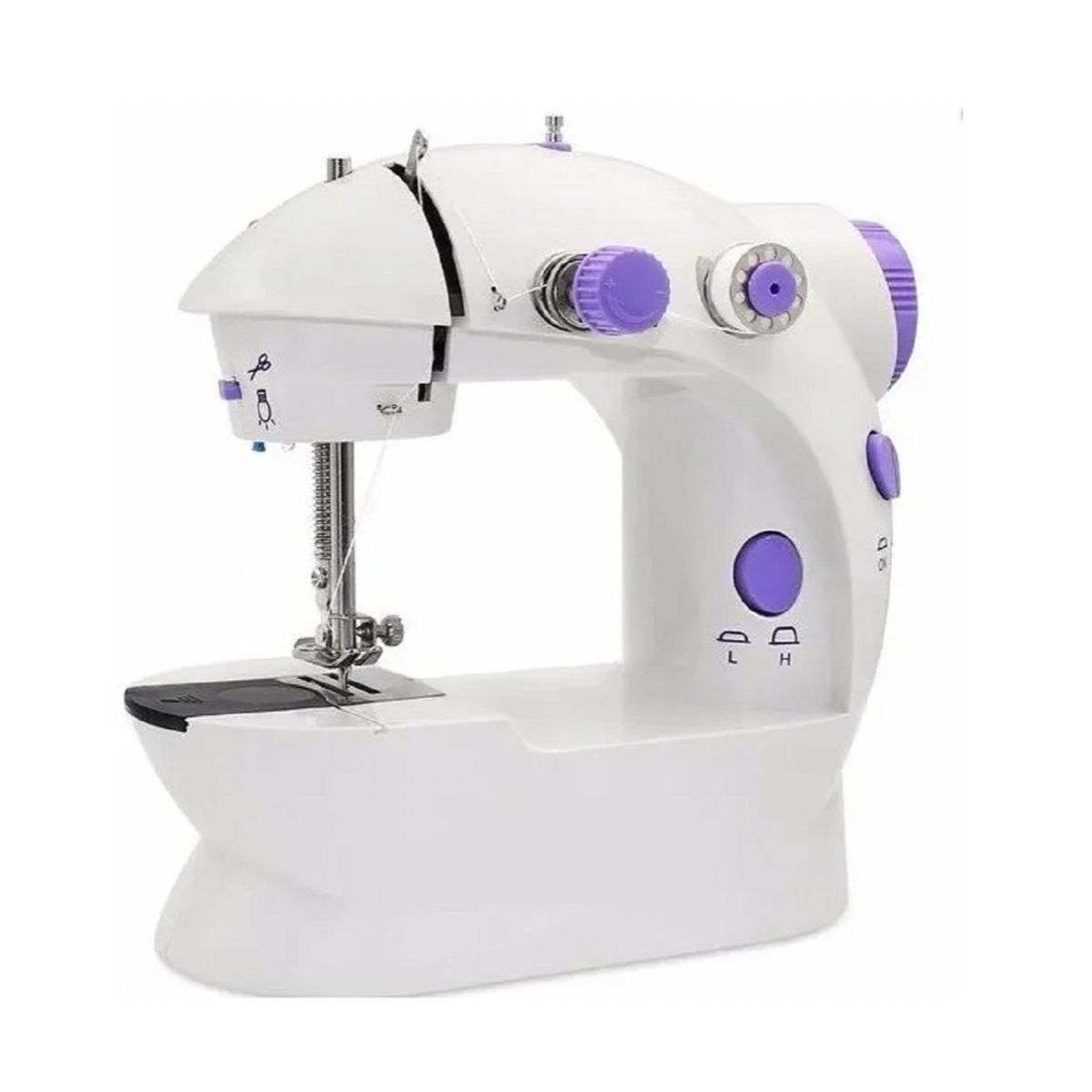 GENERICO - Máquina Coser Portátil Pedal Eléctrica Mini Maquina