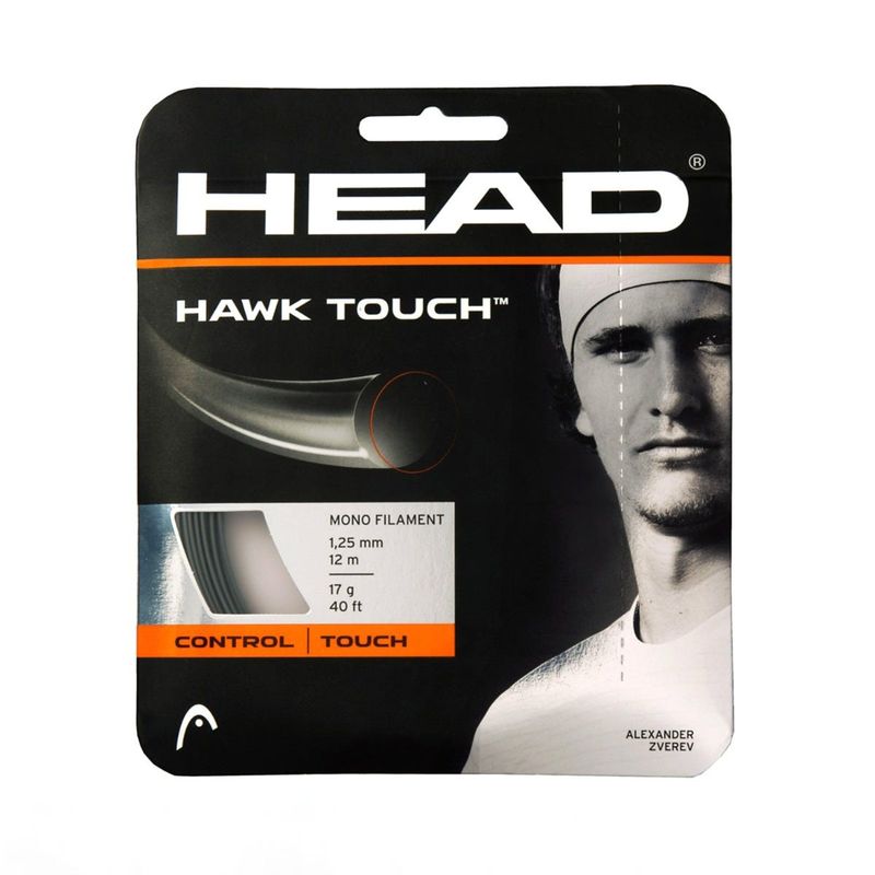 HEAD - CUERDA TENIS HEAD HAWK TOUCH SET 17G GRIS