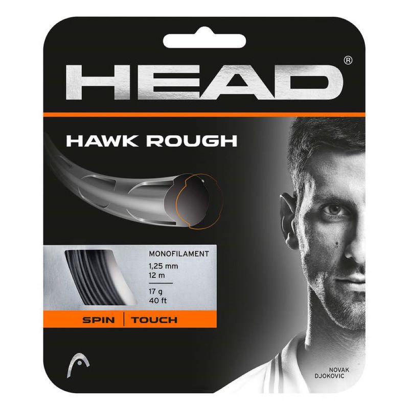 HEAD - CUERDA TENIS HEAD HAWK ROUGH HEAD SET 17 NEGRO