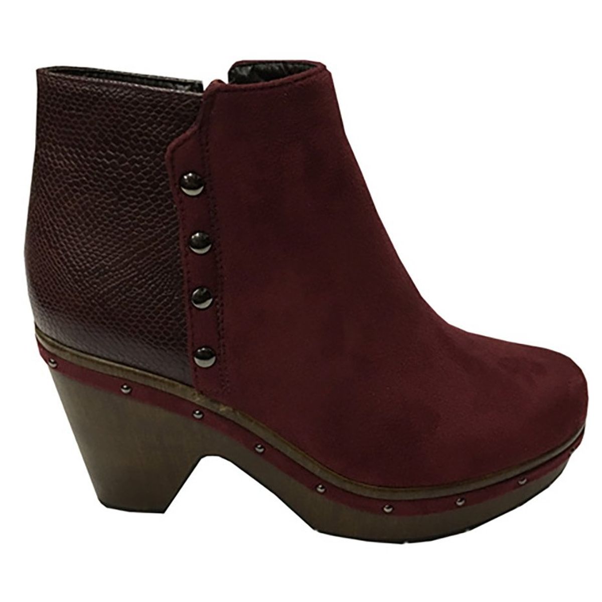 TODOPIEL - Botin Mujer Burdeo Todopiel