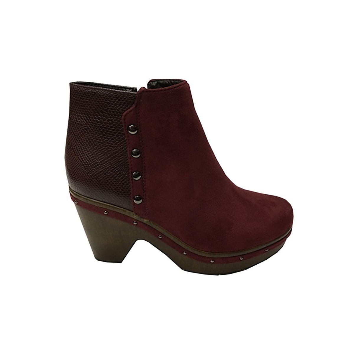 TODOPIEL - Botin Mujer Burdeo Todopiel