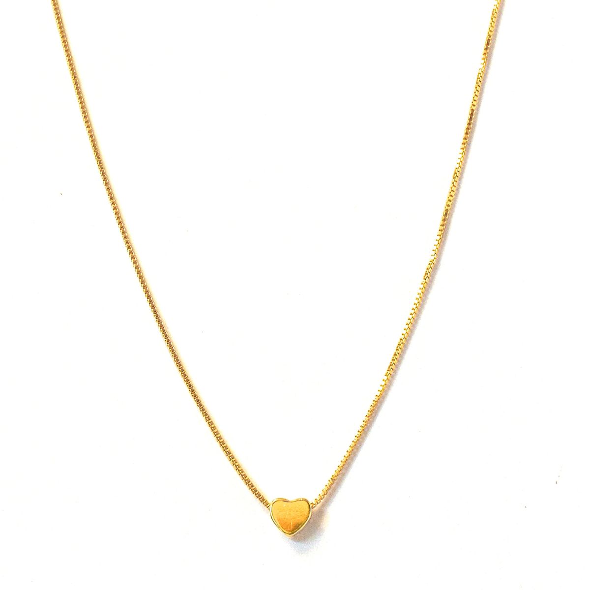 ANDREA COGGIOLA JOYAS - Collar Corazón Enchapado Oro 18K