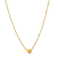 Collar Corazón Enchapado Oro 18K
