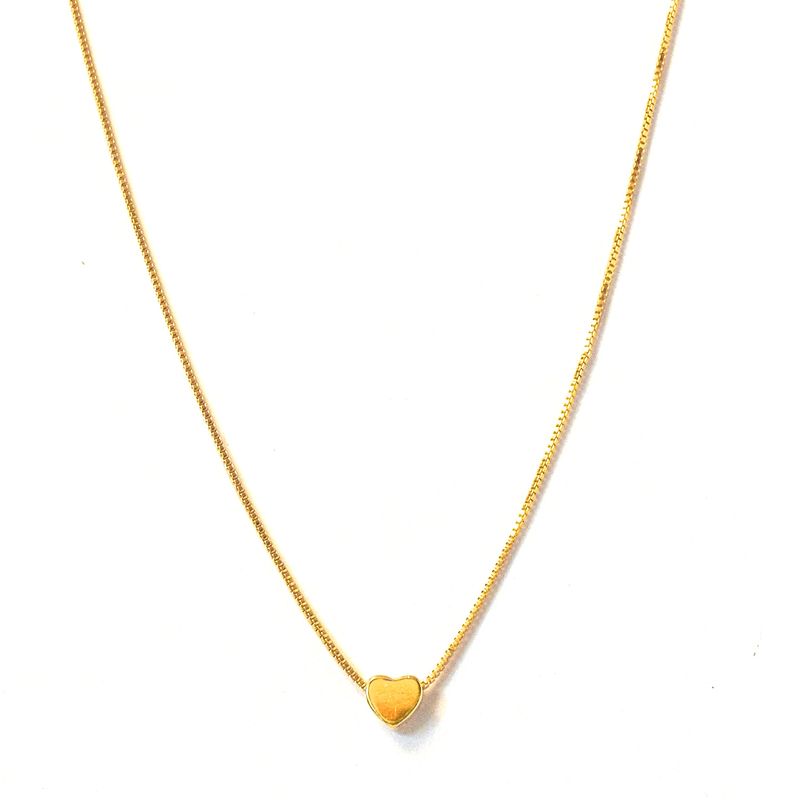 ANDREA COGGIOLA JOYAS - Collar Corazón Enchapado Oro 18K