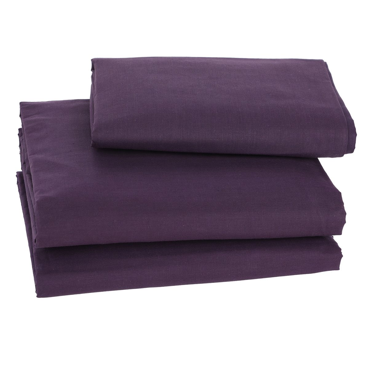 SUEÑO BLANCO - JUEGO DE SABANAS  SINGLE MORADO OSCURO