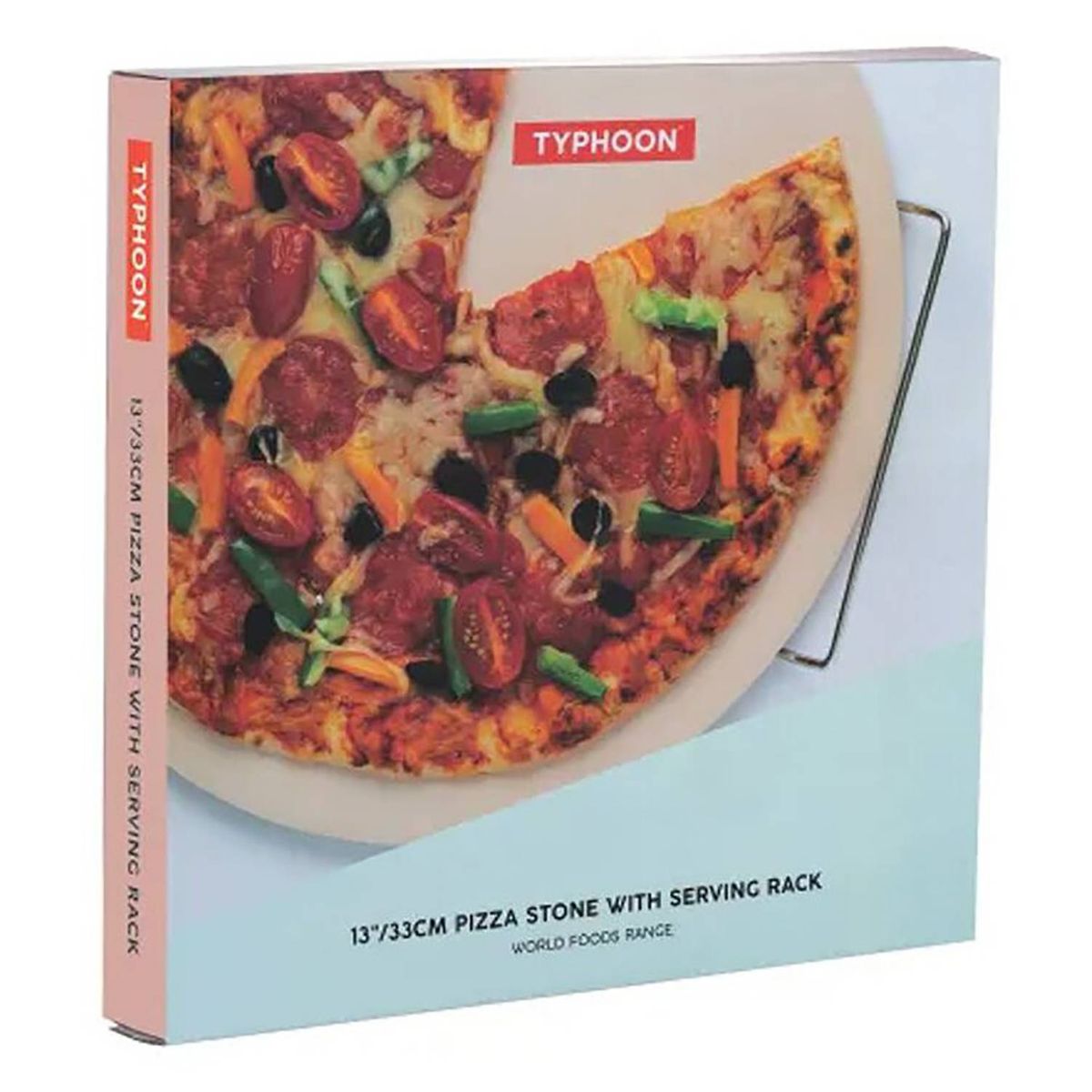 TYPHOON - Piedra Pizza 33 Cms Con Rejilla Para Horno.