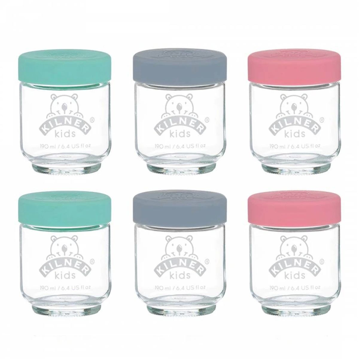 KILNER - Set 6 Frascos Bebe 190 Ml.