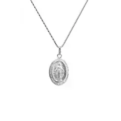 JOYAS MYTOKE - Colgante Virgen De Los Rayos Milagrosa + Cadenita Plata 92