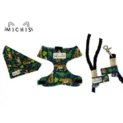 GENERICO - Set de Paseo Gatos Tigres Talla S Michis.