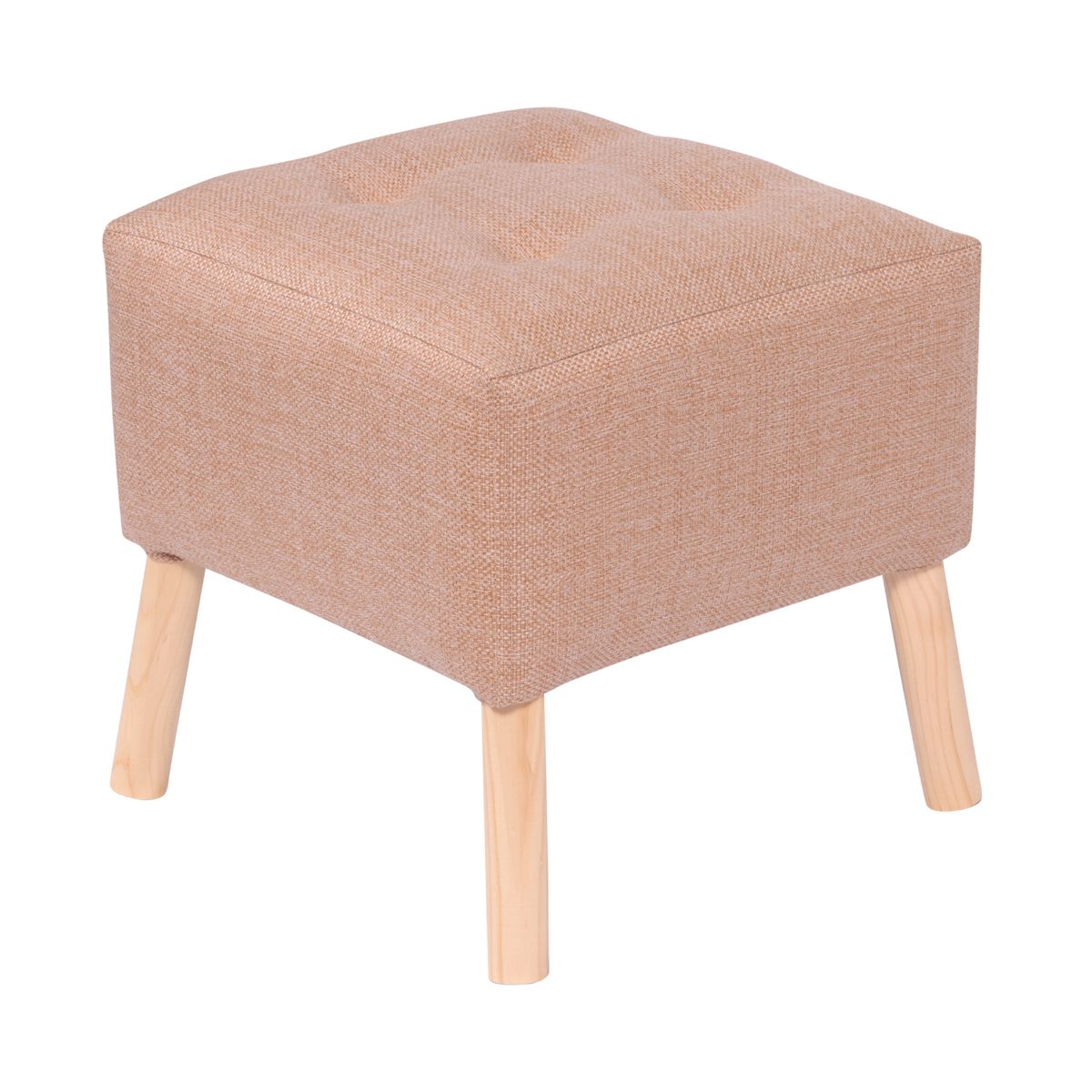 GENERICO - Pouf Alemania Beige Omega 42x42x43 cm Máxima Design