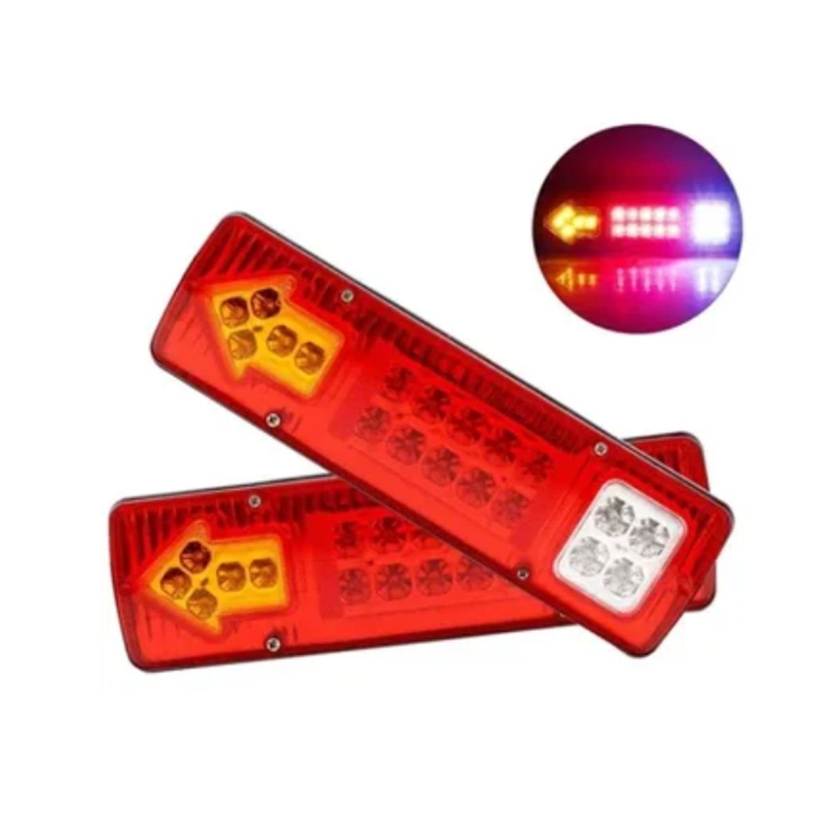 ESHOPANGIE - Par Foco Led Carro Arrastre Remolque 12-24v Led Potente